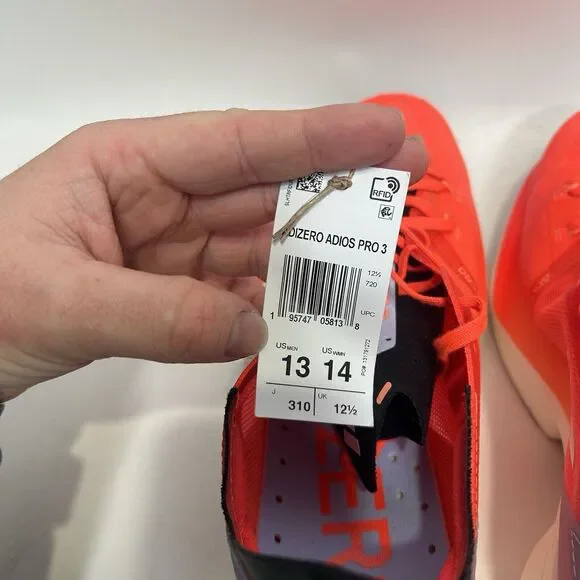 Adidas Shoes Adizero Adios Pro 3 “Solar Red” 2024 - Picture 6 of 6